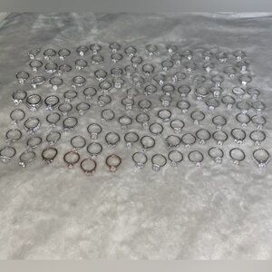 100 rings Fashion Circular Bands Jewelry Collection